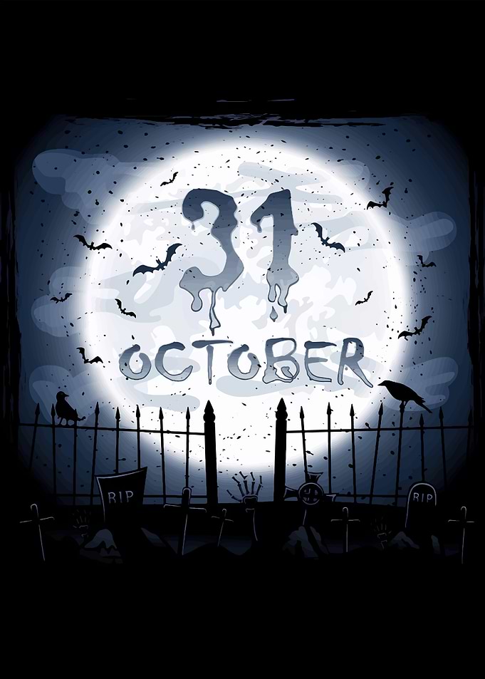 Halloween Night Graveyard