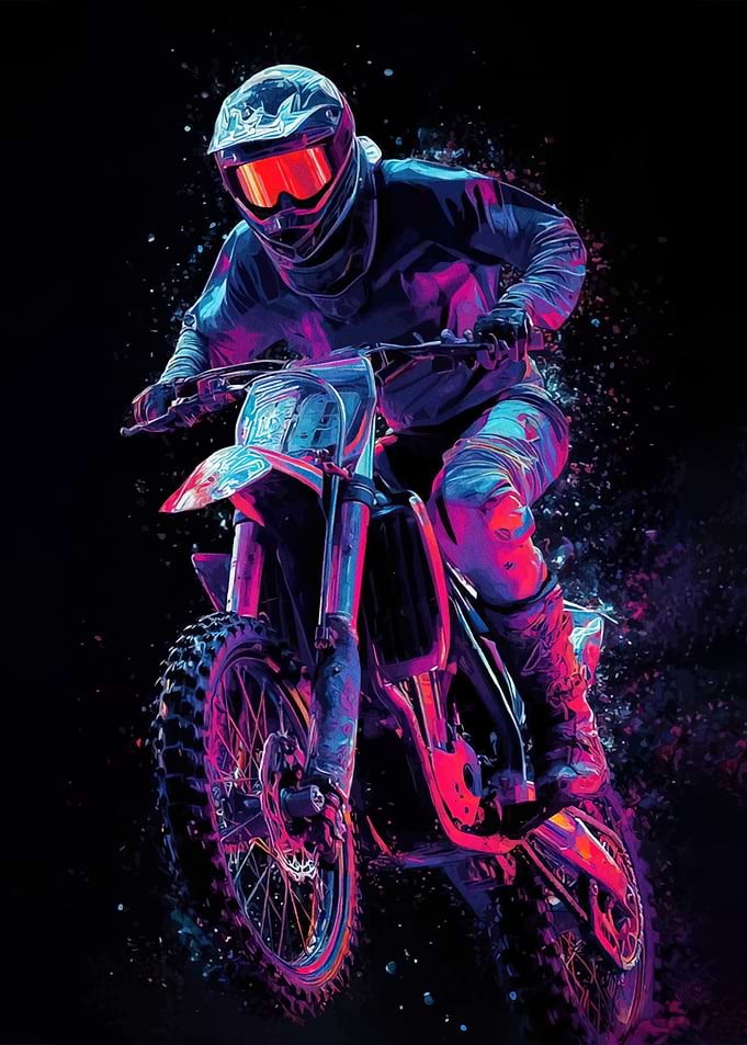 Motocross Rider Action