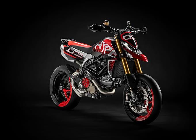 Red and White Ducati Motorcycle