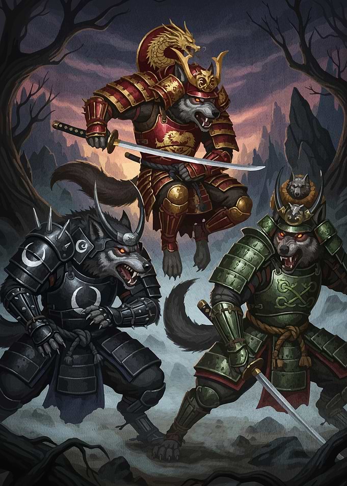 Samurai Wolf Warriors