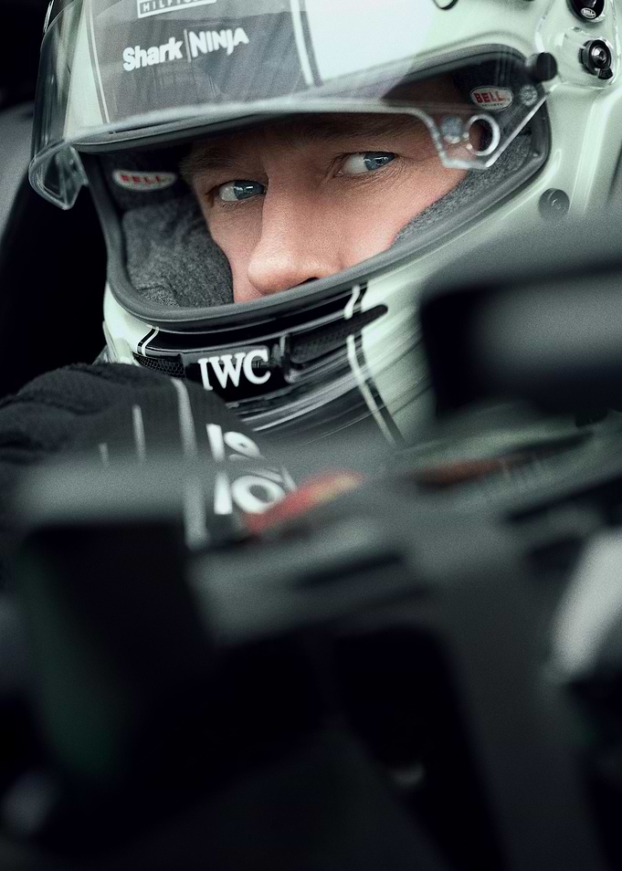 Focused Race Car Driver Portrait