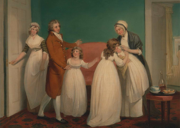 Family Scene Painting
