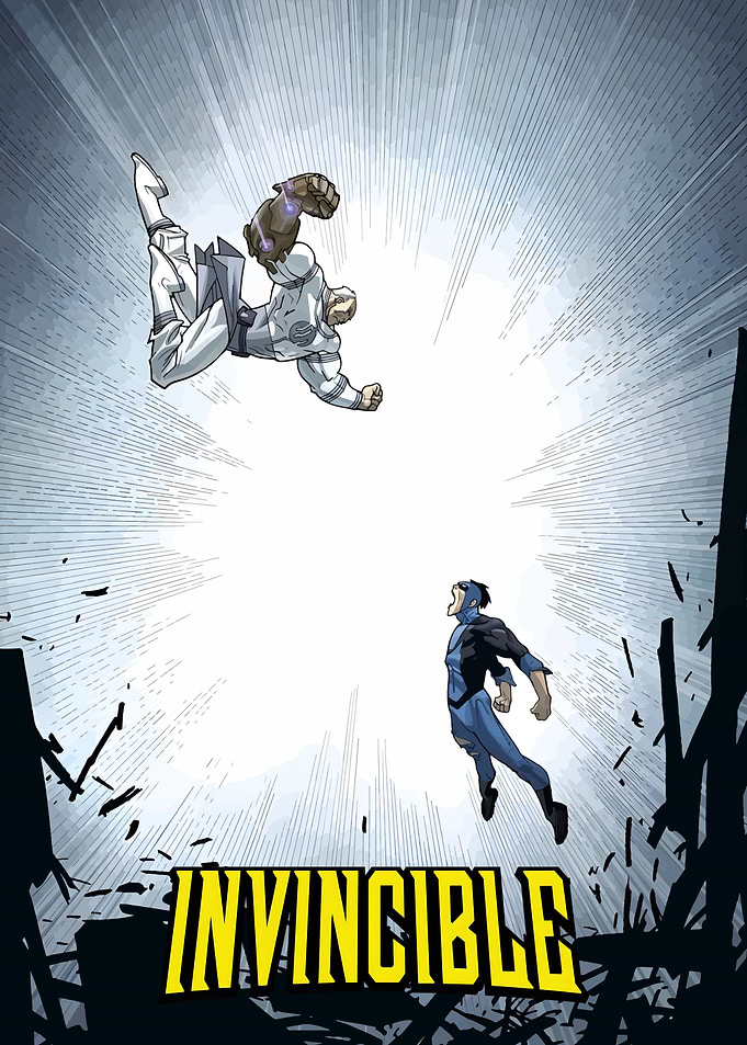 Invincible Comic Book Fight Scene