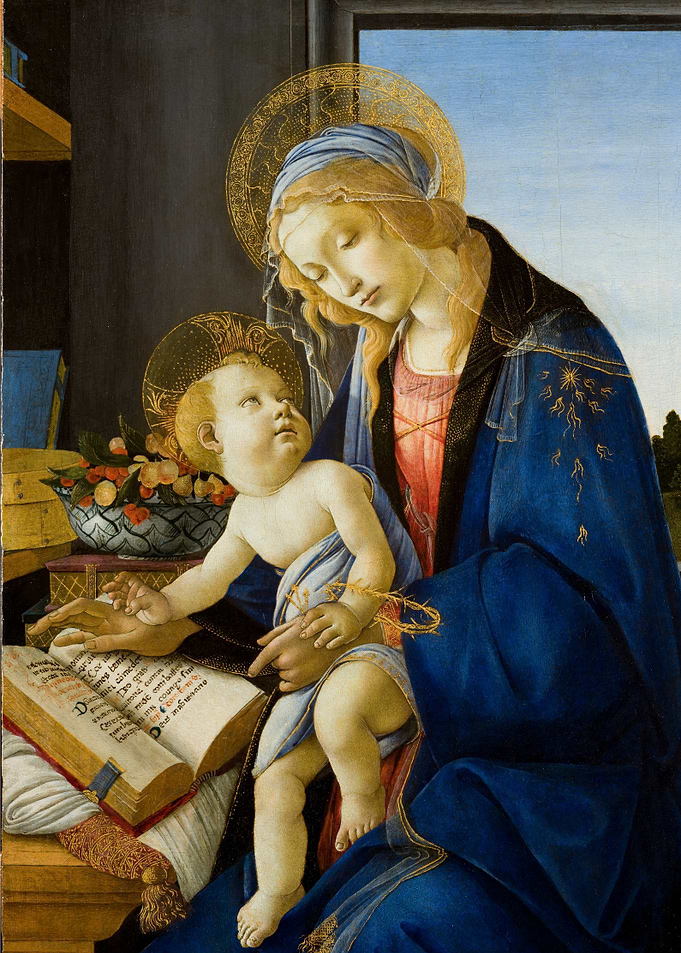 Madonna and Child with Book Painting