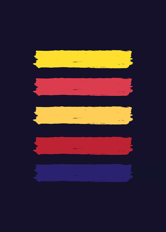 Abstract Brush Strokes on Dark Background