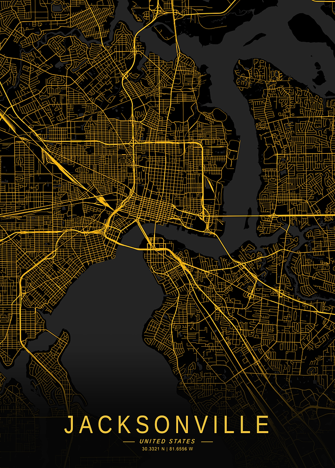 Golden Jacksonville City Map