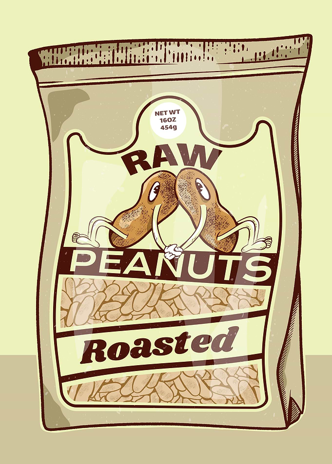 Raw and Roasted Peanuts Packaging