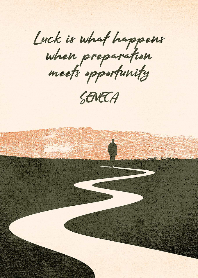 Seneca Quote Motivation Poster