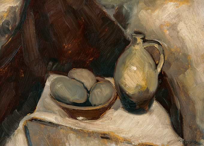 Still Life with Pitcher and Fruit