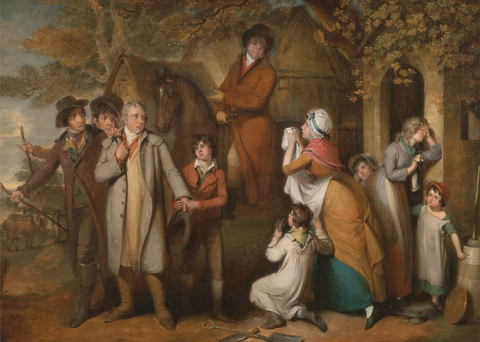 Departure Scene Painting