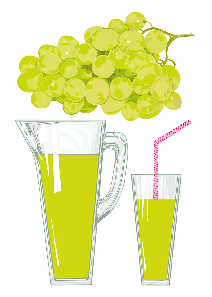 Grape Juice Illustration