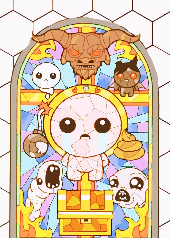 The Binding of Isaac Stained Glass