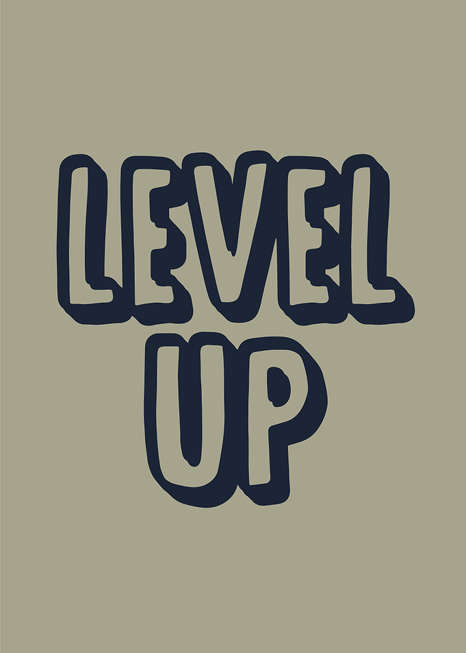 Level Up Text Graphic