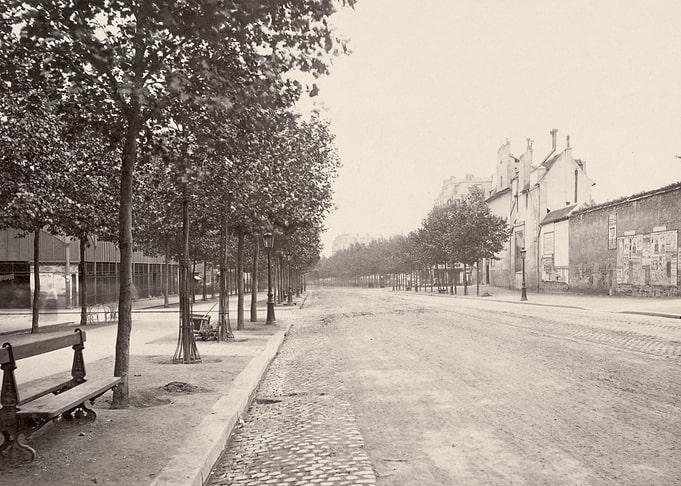 Vintage Parisian Street Scene Photography