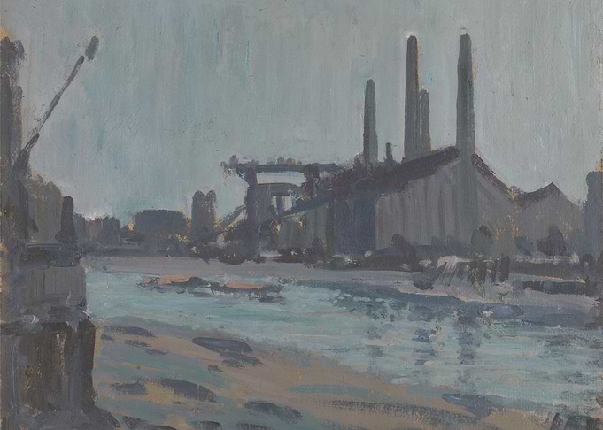 Industrial Landscape Painting