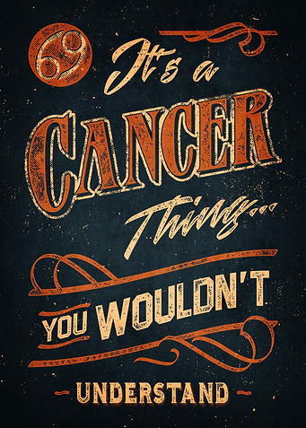 It's a Cancer Thing Typography