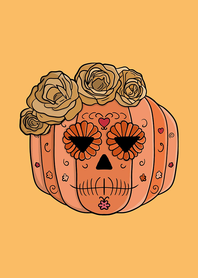 Day of the Dead Pumpkin