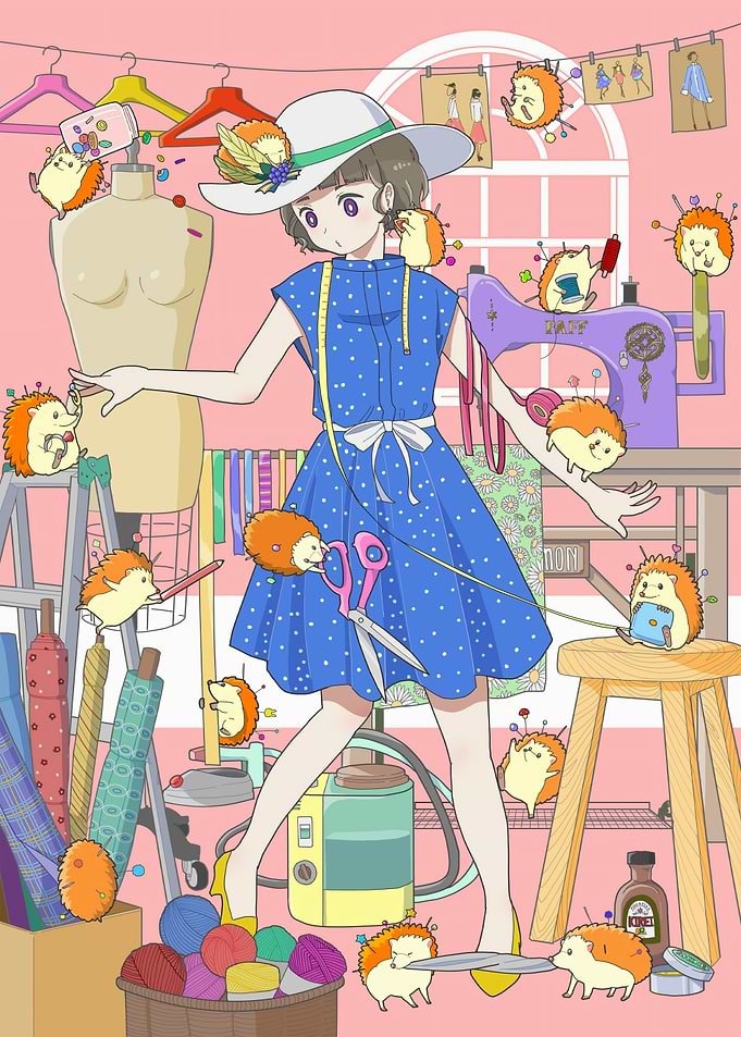 Fashion Design with Hedgehog Helpers