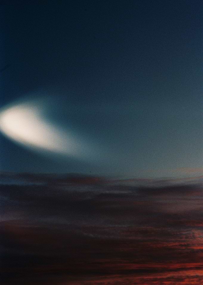 Abstract Sky with Light Streak