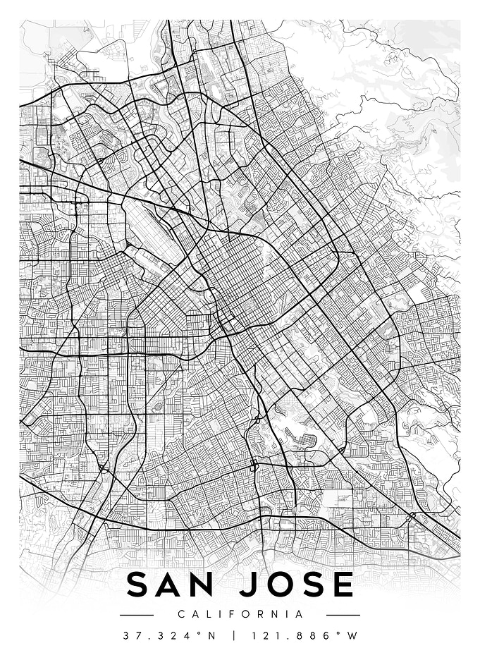 San Jose California City Map
