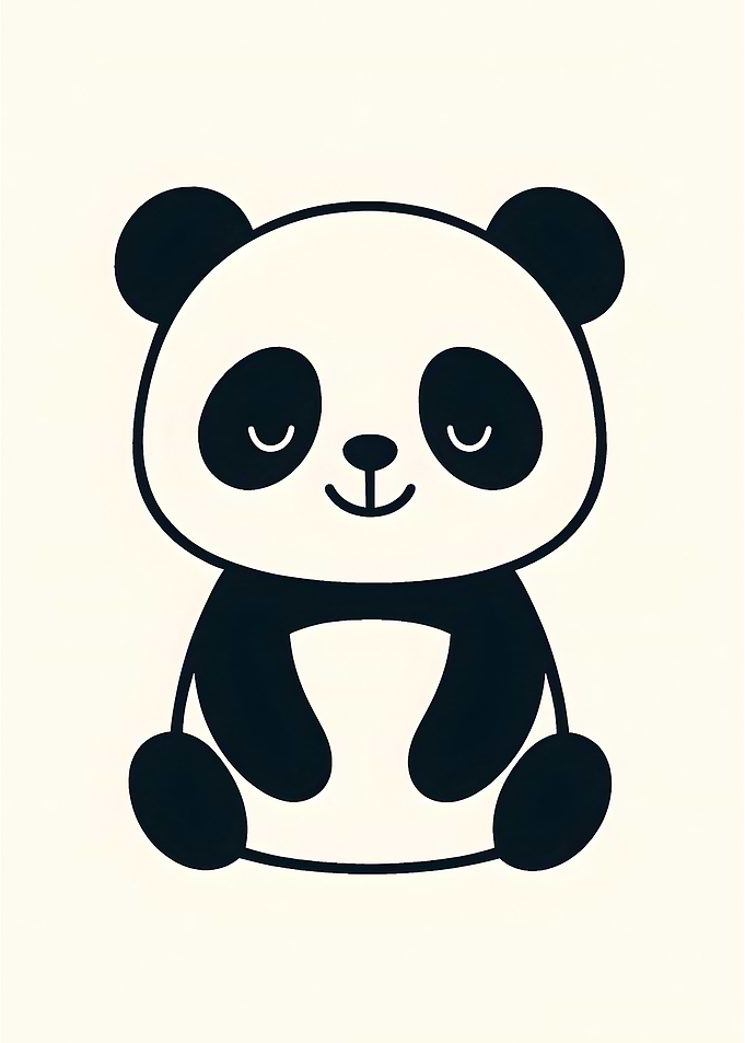Cute Panda Illustration