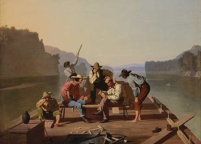 Raftsmen Playing Cards