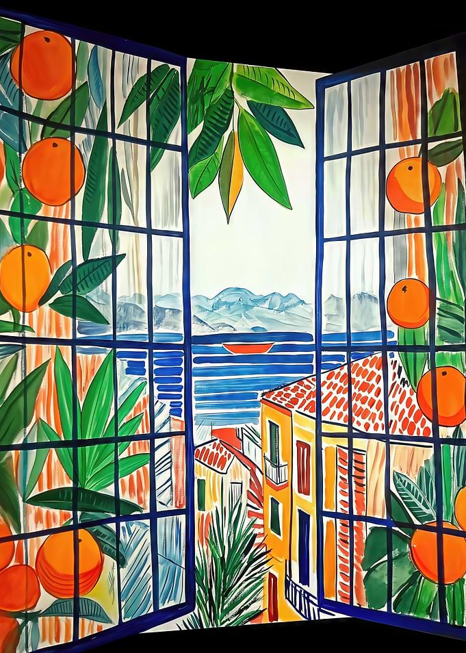 Mediterranean Orange Window Matisse