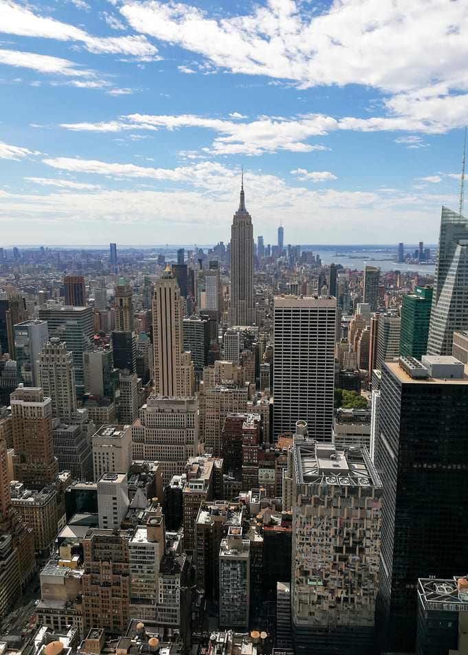 New York City Skyline Aerial View