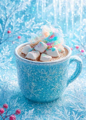 Winter Hot Chocolate with Marshmallows