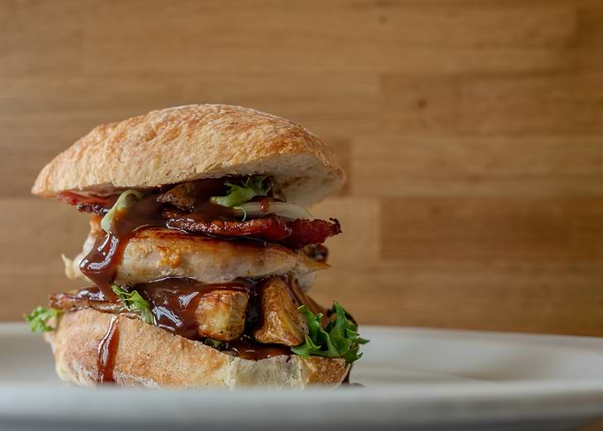 Delicious Chicken and Bacon Sandwich