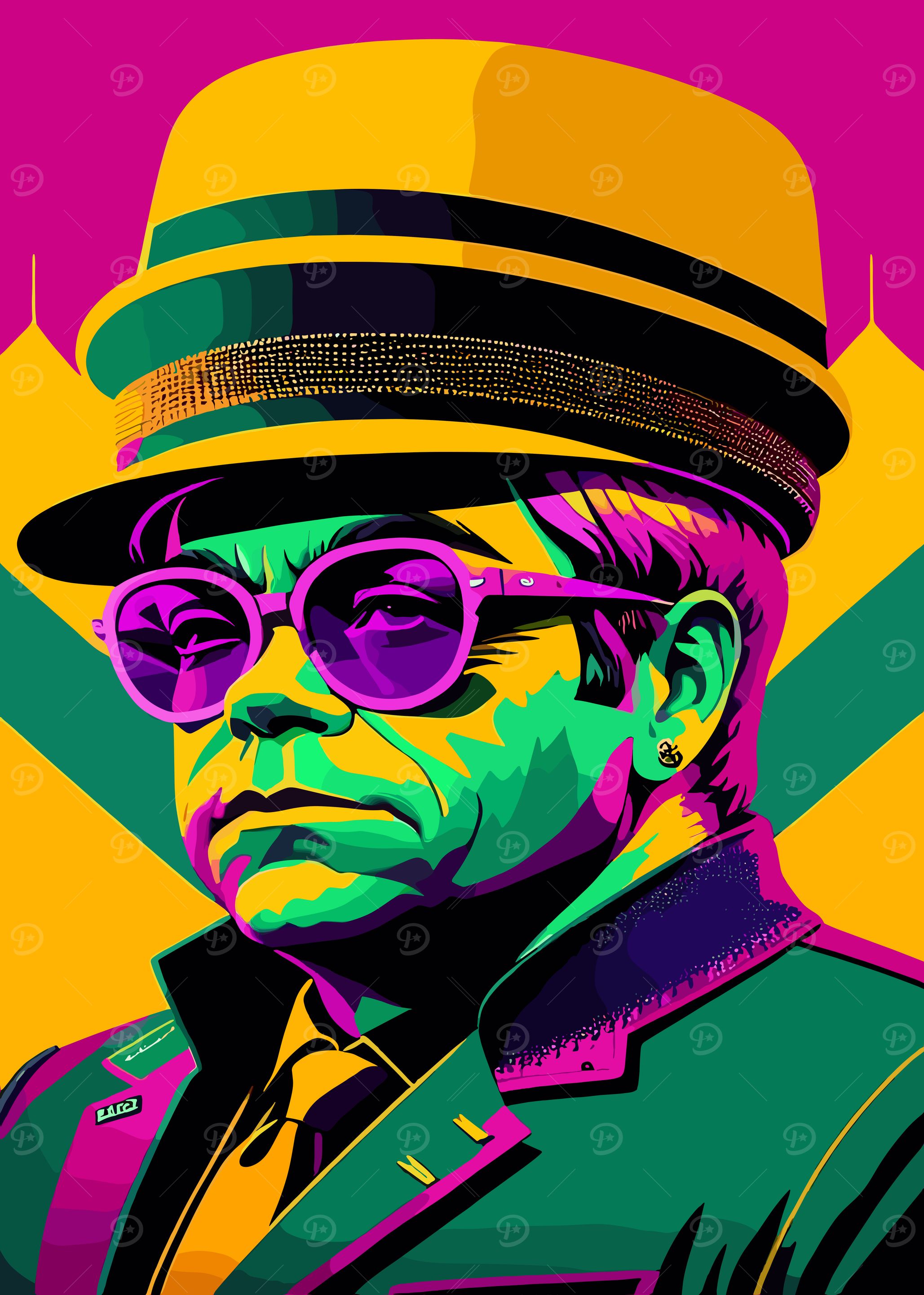 Elton John Pop Art Portrait