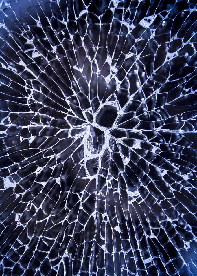 Cracked Glass Abstract