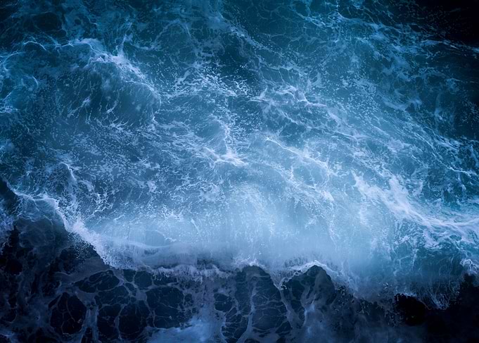 Ocean Waves Aerial View
