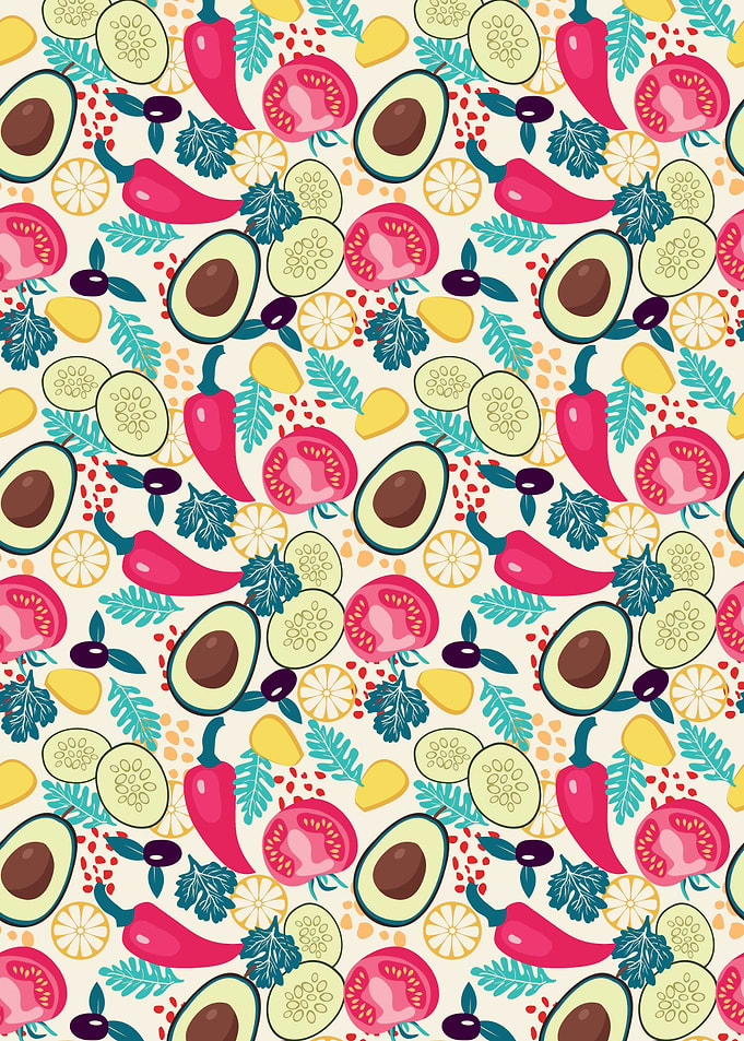 Colorful Vegetable Pattern