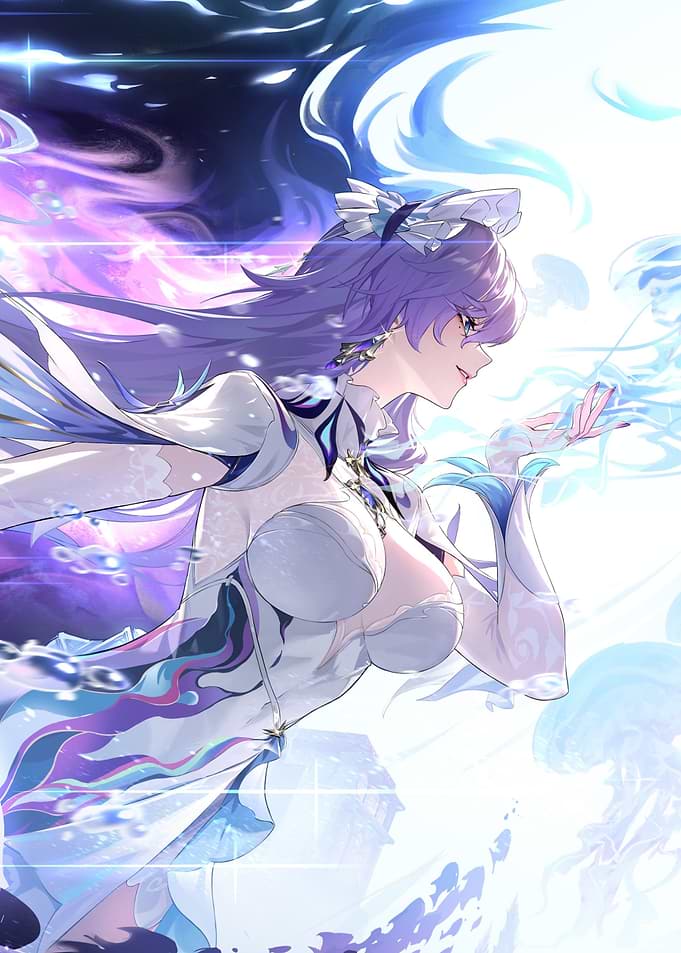 Girl with Purple Hair