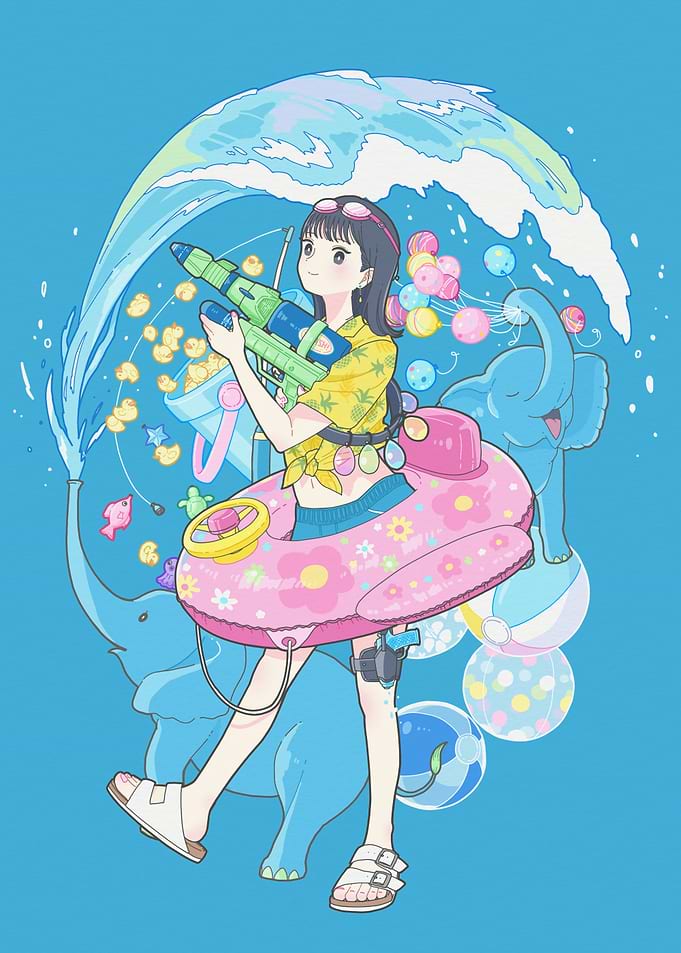 Summer Fun with Water Gun