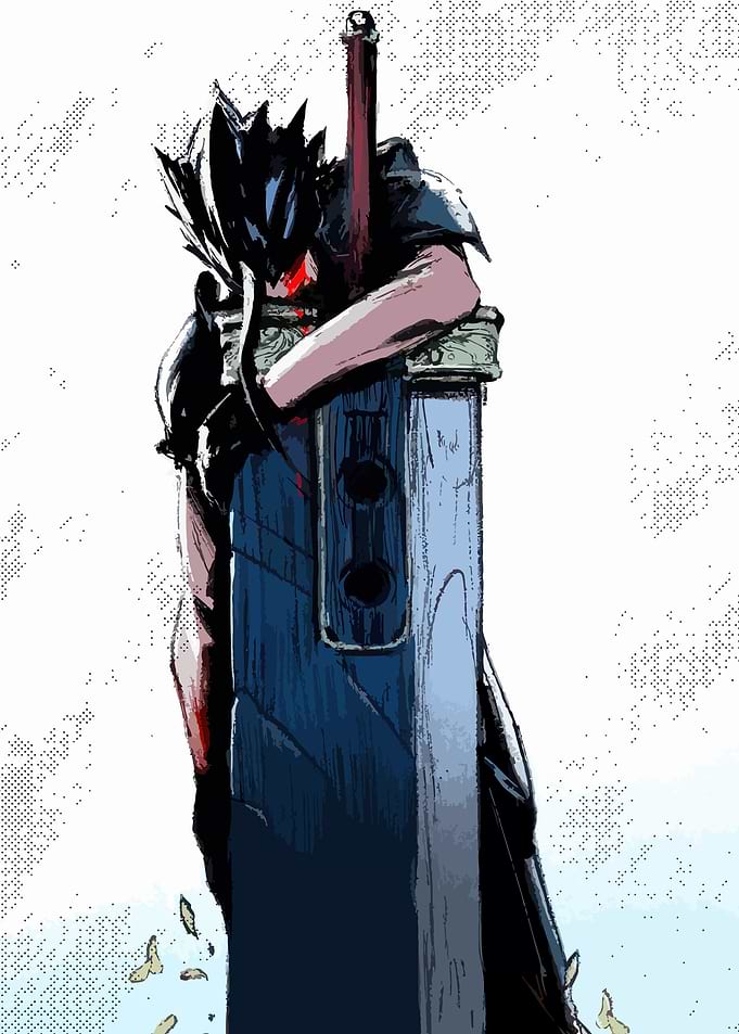 Anime Warrior with Oversized Sword