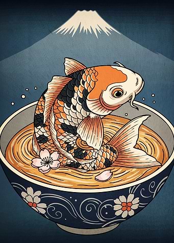 Koi Fish Ramen Bowl