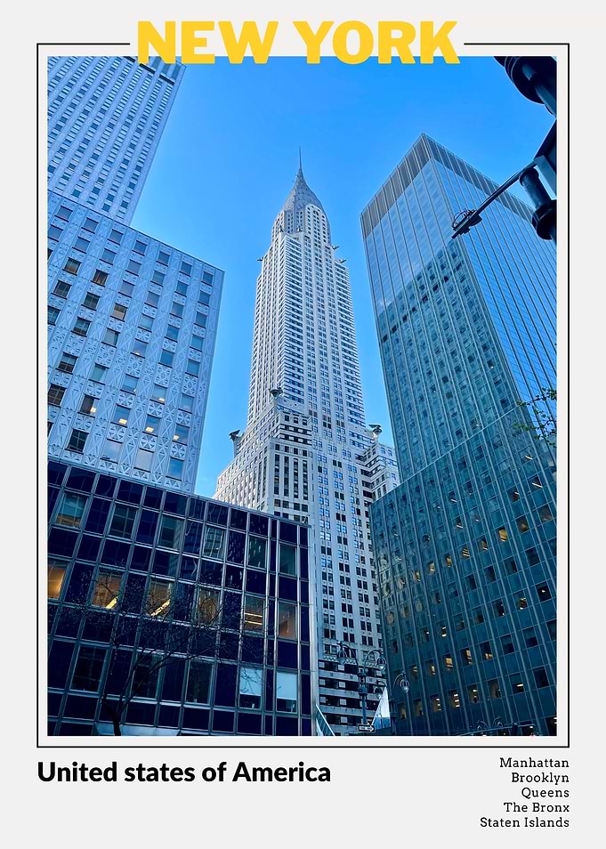 New York City Architecture Poster