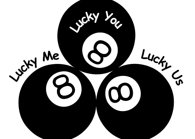 Lucky 8 Ball Trio