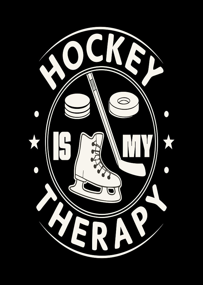 Hockey Is My Therapy Design