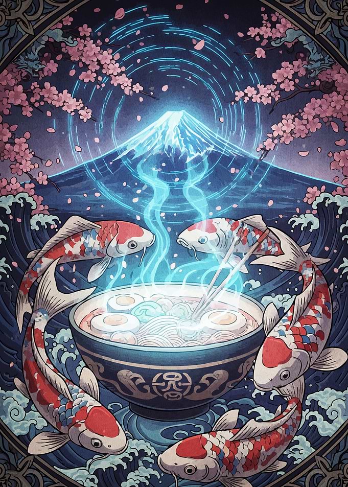 Koi Fish Ramen Mount Fuji