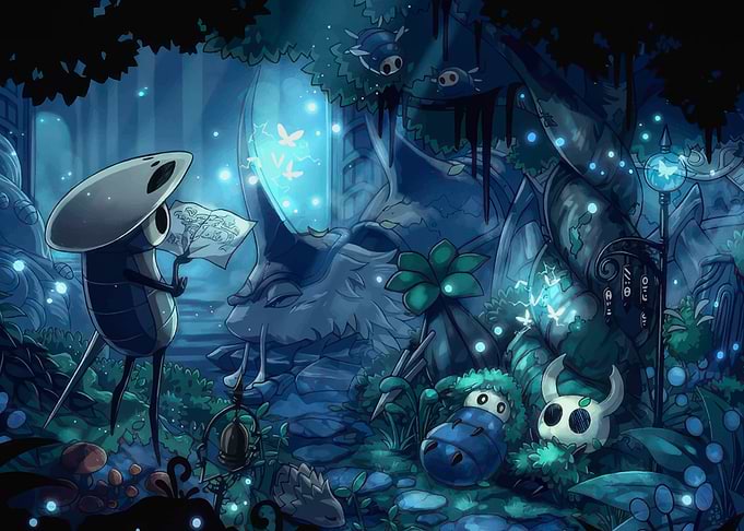 Hollow Knight Map Reading Scene