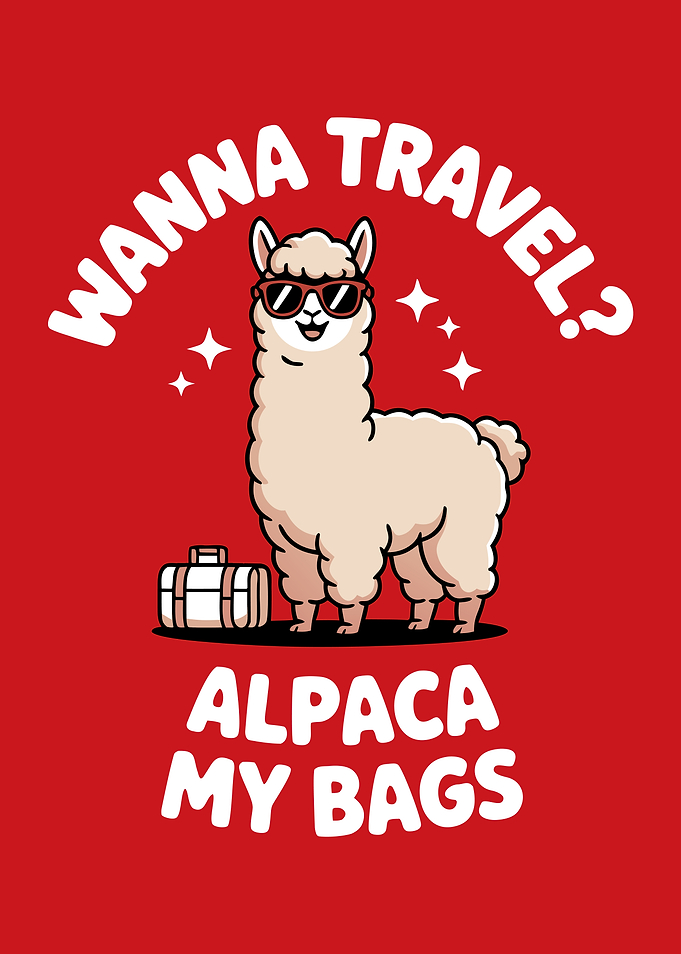 Alpaca My Bags Pun Travel