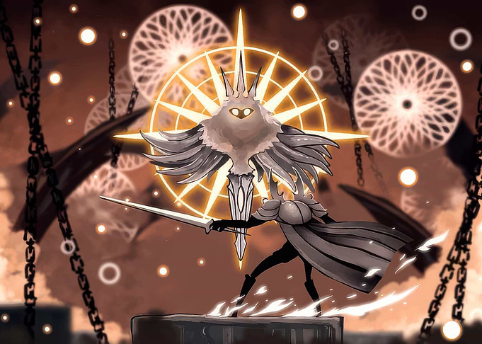 Hollow Knight Radiance Battle Fanart