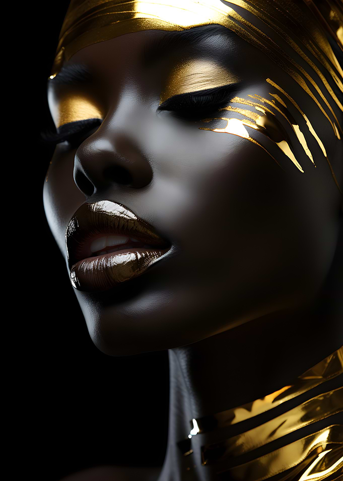 Golden Beauty Portrait