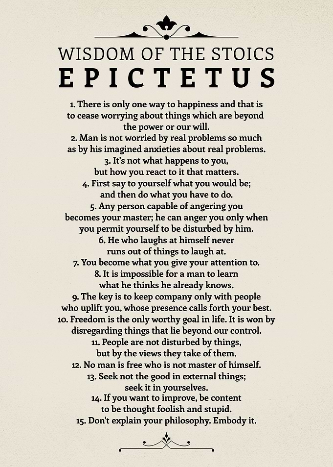 Wisdom of the Stoics - Epictetus Quotes