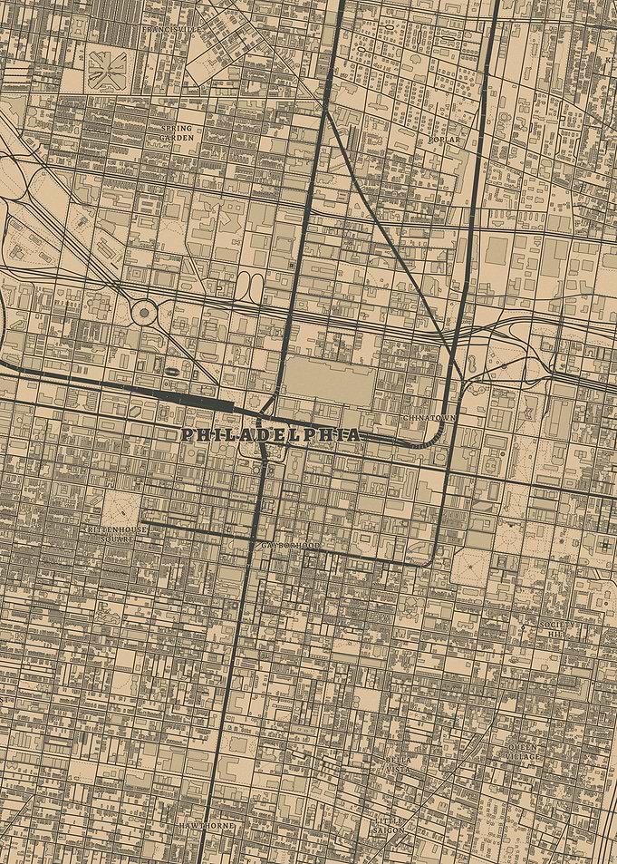 Detailed Map of Philadelphia, Pennsylvania