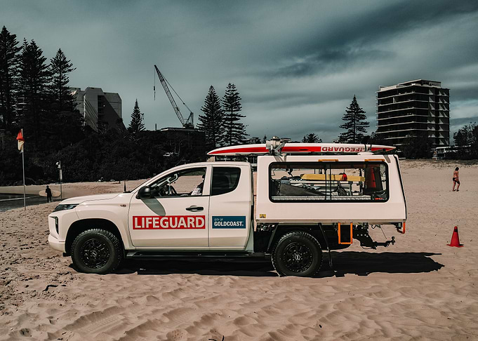 Lifeguard Truck on Beach