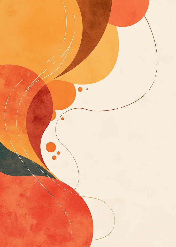 Abstract Shapes in Earth Tones